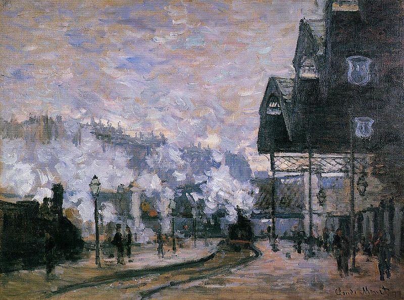 Claude Monet Saint-Lazare Station, the Western Region Goods Sheds oil painting image